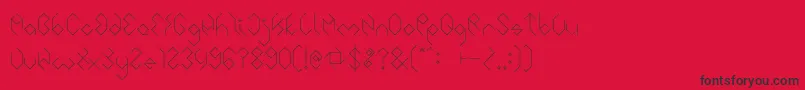 INSIDE THE BOX Font – Black Fonts on Red Background