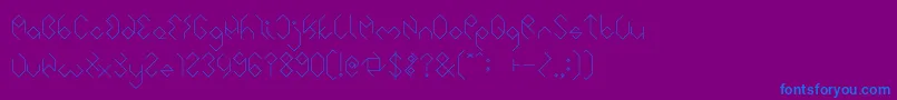 INSIDE THE BOX Font – Blue Fonts on Purple Background