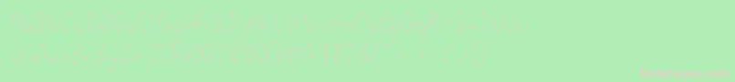 INSIDE THE BOX Font – Pink Fonts on Green Background