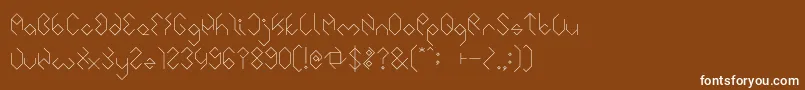 INSIDE THE BOX Font – White Fonts on Brown Background