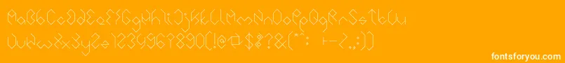 INSIDE THE BOX Font – White Fonts on Orange Background