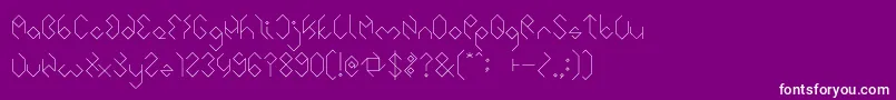 INSIDE THE BOX Font – White Fonts on Purple Background