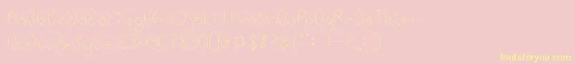 INSIDE THE BOX Font – Yellow Fonts on Pink Background