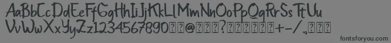Insomenest Font – Black Fonts on Gray Background