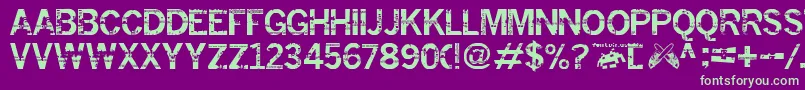 insomnesia fontvir us Font – Green Fonts on Purple Background