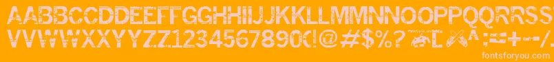 insomnesia fontvir us Font – Pink Fonts on Orange Background