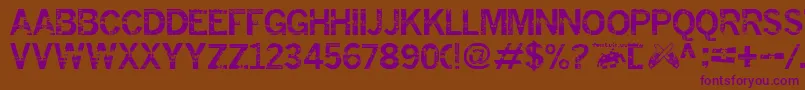 insomnesia fontvir us Font – Purple Fonts on Brown Background