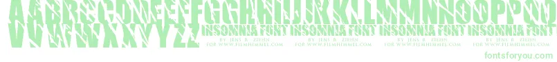 Police Insomnia 1 – polices vertes
