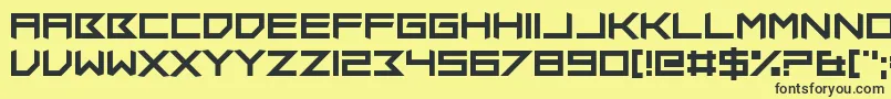 Insomniax Font – Black Fonts on Yellow Background