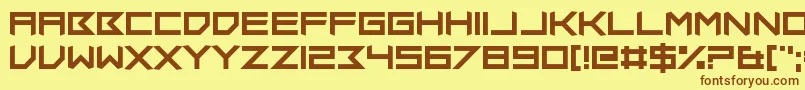 Insomniax-fontti – ruskeat fontit keltaisella taustalla