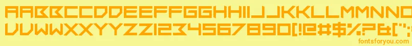Insomniax Font – Orange Fonts on Yellow Background