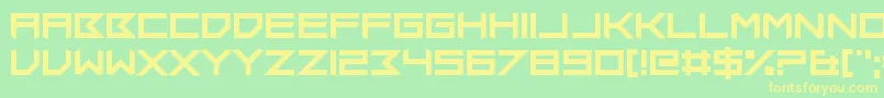 Insomniax Font – Yellow Fonts on Green Background