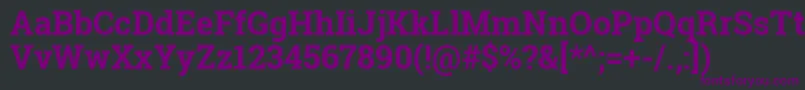 Robotoslab Font – Purple Fonts on Black Background