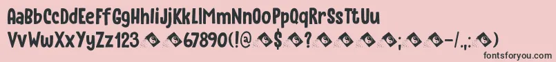 Instant Harmony DEMO Font – Black Fonts on Pink Background