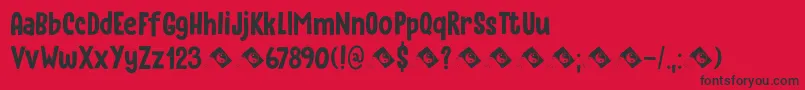 Instant Harmony DEMO Font – Black Fonts on Red Background