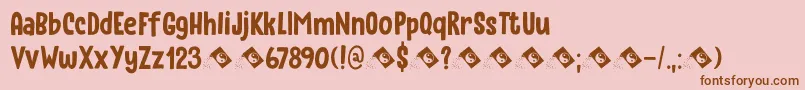 fuente Instant Harmony DEMO – Fuentes Marrones Sobre Fondo Rosa