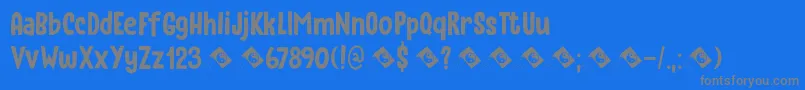Instant Harmony DEMO Font – Gray Fonts on Blue Background