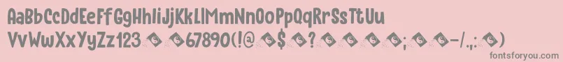 Instant Harmony DEMO Font – Gray Fonts on Pink Background