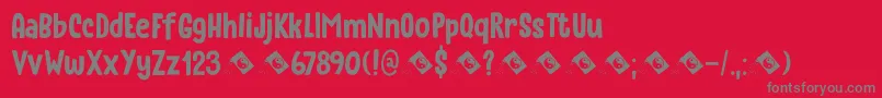 Instant Harmony DEMO Font – Gray Fonts on Red Background