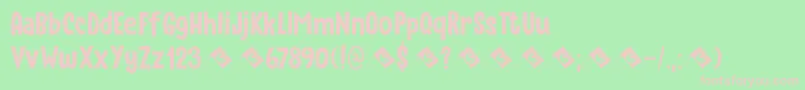 Instant Harmony DEMO Font – Pink Fonts on Green Background