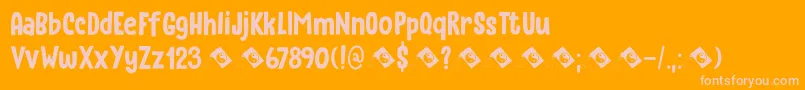 Instant Harmony DEMO Font – Pink Fonts on Orange Background