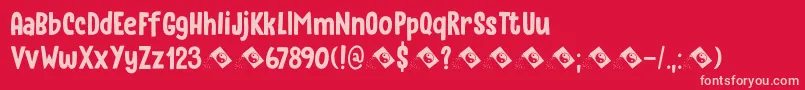 Instant Harmony DEMO Font – Pink Fonts on Red Background