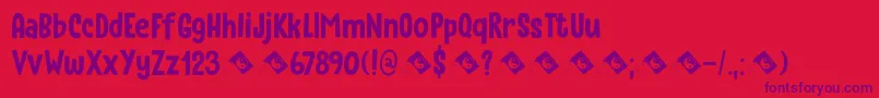 Instant Harmony DEMO Font – Purple Fonts on Red Background