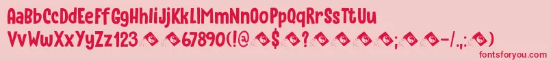 Instant Harmony DEMO Font – Red Fonts on Pink Background