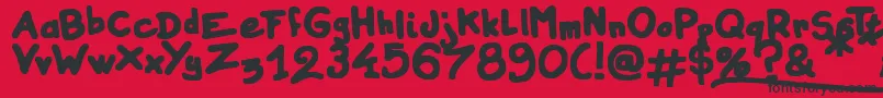 Czcionka Instant Marker – czarne czcionki na czerwonym tle