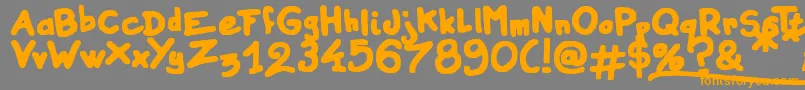 Instant Marker-fontti – oranssit fontit harmaalla taustalla