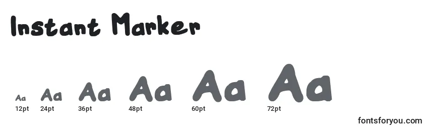 Instant Marker Font Sizes