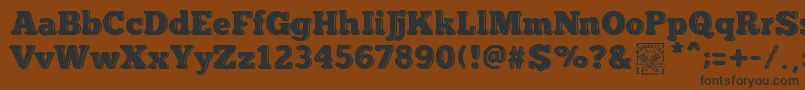 insuperable Font – Black Fonts on Brown Background