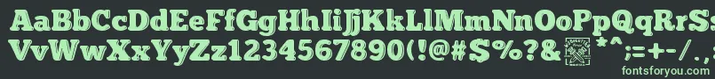 フォントinsuperable – 黒い背景に緑の文字