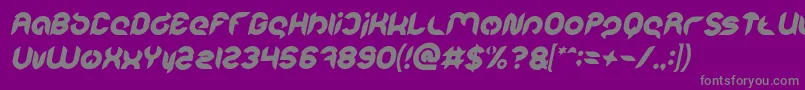 Police Intan Putri Pratiwi Bold Italic – polices grises sur fond violet