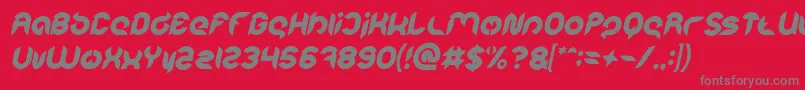 Intan Putri Pratiwi Bold Italic Font – Gray Fonts on Red Background