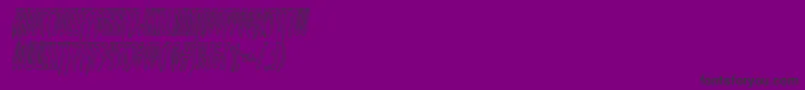 Inhumanityoutital Font – Black Fonts on Purple Background