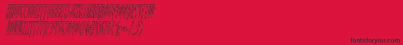 Inhumanityoutital Font – Black Fonts on Red Background