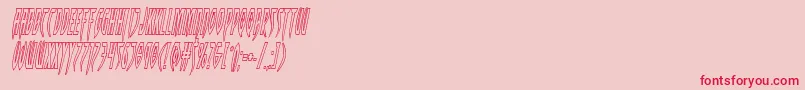 fuente Inhumanityoutital – Fuentes Rojas Sobre Fondo Rosa