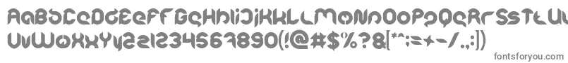 Шрифт Intan Putri Pratiwi Bold – серые шрифты на белом фоне