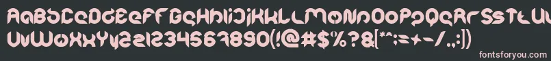 Intan Putri Pratiwi Bold Font – Pink Fonts on Black Background