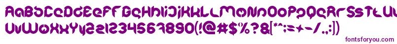 Intan Putri Pratiwi Bold-fontti – violetit fontit valkoisella taustalla