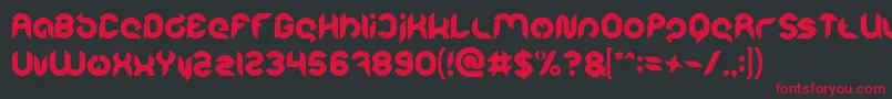 Intan Putri Pratiwi Bold Font – Red Fonts on Black Background