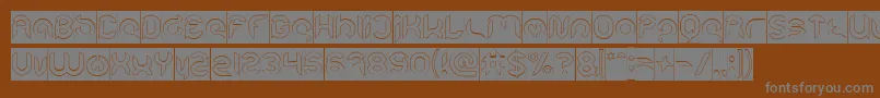 More about Intan Putri Pratiwi Hollow Inverse Font Intan Putri Pratiwi Hollow Inverse Font – Gray Fonts on Brown Background