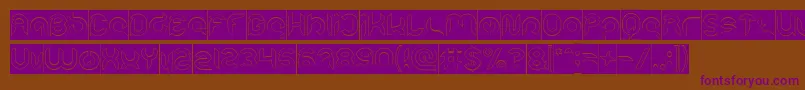 Подробнее о шрифте Intan Putri Pratiwi Hollow Inverse Шрифт Intan Putri Pratiwi Hollow Inverse – фиолетовые шрифты на коричневом фоне