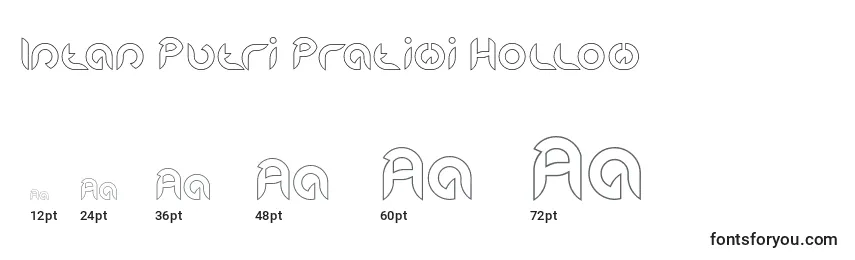 Intan Putri Pratiwi Hollow Font Sizes