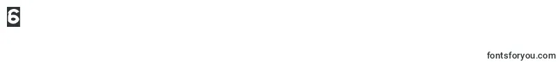 Intan Putri Pratiwi Inverse-Schriftart – Schriften für die Ziffer 6