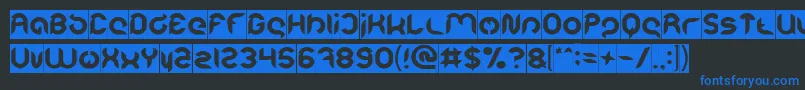 Intan Putri Pratiwi Inverse Font – Blue Fonts on Black Background
