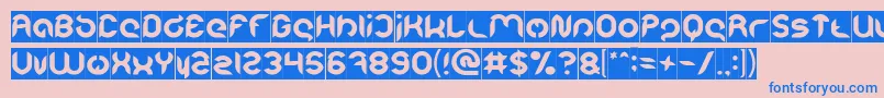 Intan Putri Pratiwi Inverse Font – Blue Fonts on Pink Background