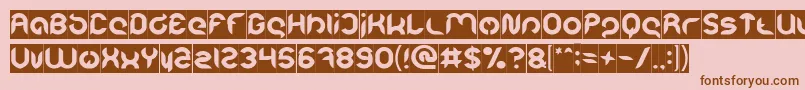 Intan Putri Pratiwi Inverse Font – Brown Fonts on Pink Background