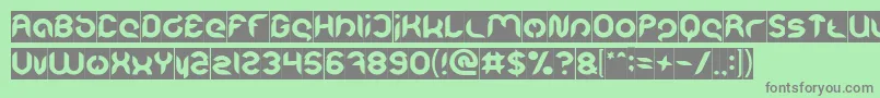 Intan Putri Pratiwi Inverse Font – Gray Fonts on Green Background